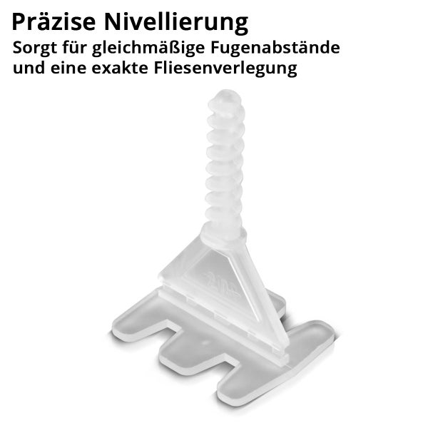 Fliesen Nivelliersystem für gleichmäßige Fugenabstände