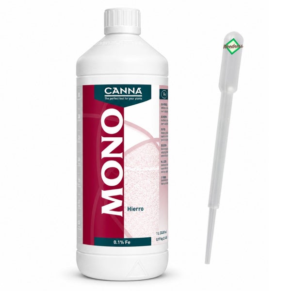 Canna Mono Eisen Dünger in 1 Liter Flasche mit Dosierpipette für Pflanzen