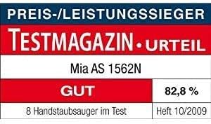 CleanIX Handstaubsauger Akkustaubsauger beutellos, Handsauger Nass / Trocken Funktion, Kabelloser Autosauger 6V, 25W Motor