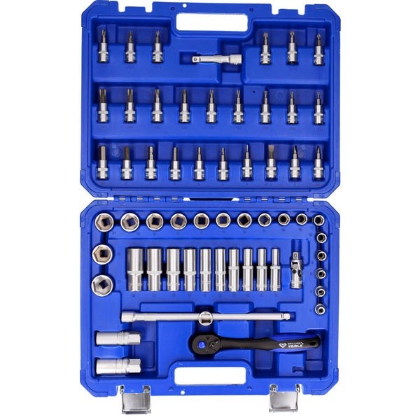 Brilliant Tools Steckschlüsselsatz im blauen Kunststoffkoffer