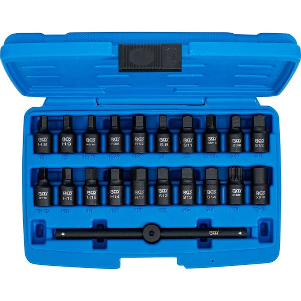 BGS Werkzeug Steckschlüssel-Einsatz-Satz in blauem Koffer
