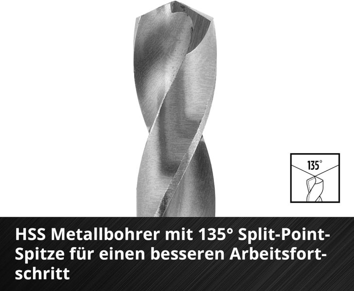 Einhell M-CASE 16-tlg. Bohrer-Set (Holzbohrer, Steinbohrer und Metallbohrer mit E 6.3 Schaft für Akkuschrauber und Bohrmaschinen inkl. Aufbewahrungsbox)