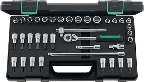 Stahlwille Steckschlüsselsatz 45/49/32/5TX 37tlg. 3/8″ SW 8-19 mm Anzahl Zähne 30 12-kant - 96022119