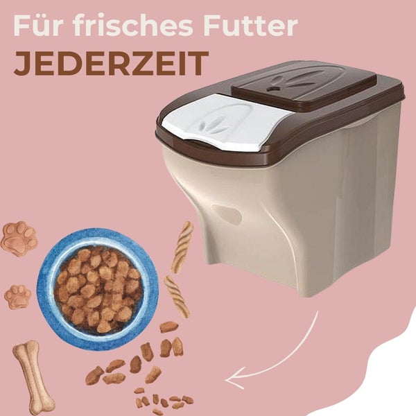 3x Hundefutter Aufbewahrung Futtertonne Katze Futtertonne Hund Tierfutterbehälter Trockenfutter Aufbewahrung Futterbox Hund Hundefutter Box 3 x 20 L 60 L