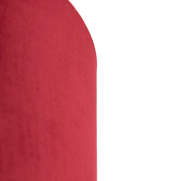 Velour Lampenschirm rot 35/35/20 mit goldener Innenseite