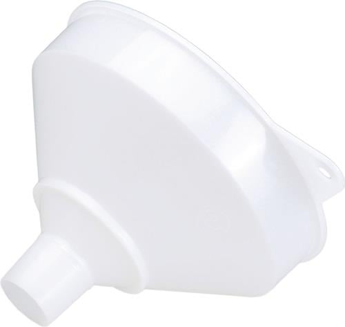 Weißer Kunststofftrichter