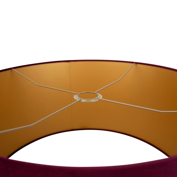 Lampenschirm aus Stoff mit Metallhalterung