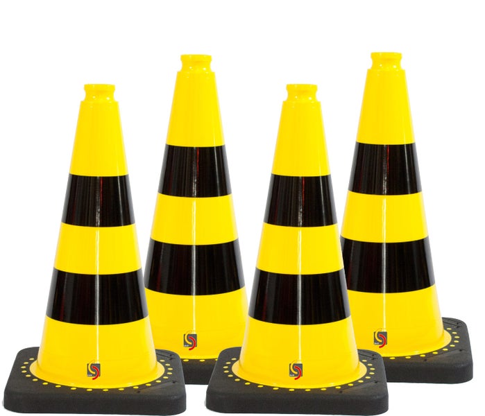 Froadp 4 Stück Warnleitkegel Faltbare Verkehrskege Produktbild-Vorschau 8