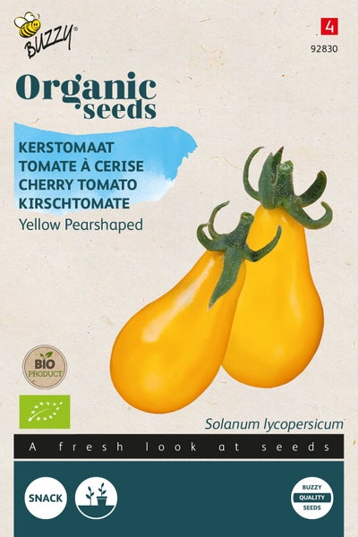 Bio-Saatgut für gelbe, birnenförmige Kirschtomaten