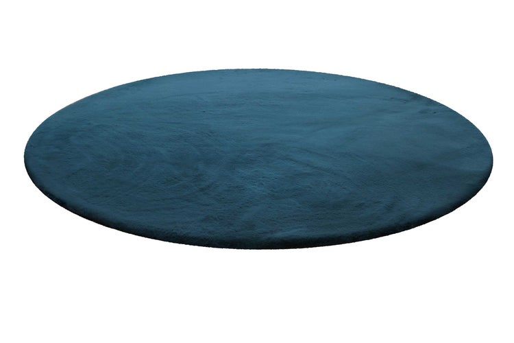 Teppich Rund Petrol kuschelig & flauschig Vita Homie Living 200 cm rund