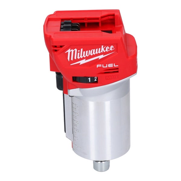 Milwaukee Akku-Oberfräse M18 FUEL Motoreinheit ohne Akku und Zubehör mit Tiefenskala und Drehzahlregelung