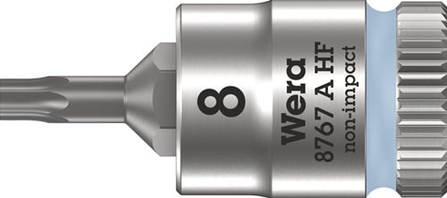 Wera Steckschlüsseleinsatz 8767 A HF TORX 1/4 T8 Länge 28 mm - 5003360001