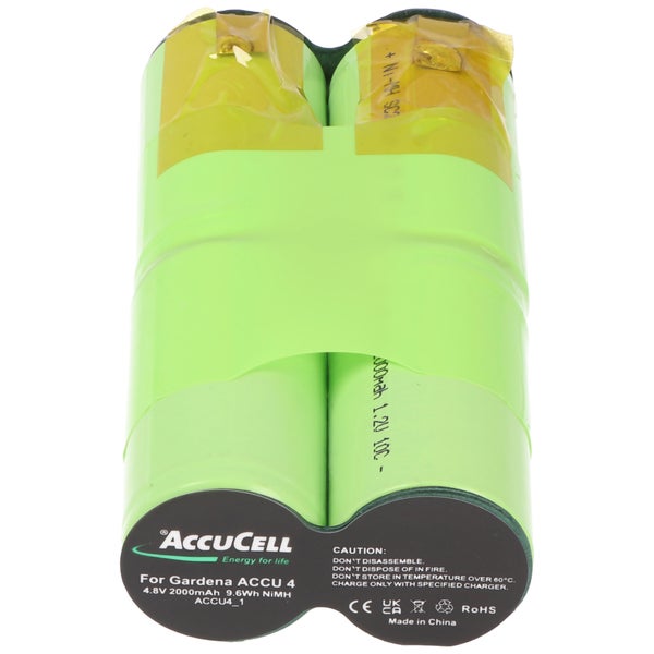 Gardena 2517 Nachbau Akku 4,8 und 6,3mm Kontakte passend für Gardena Strauch-, Heckenschere