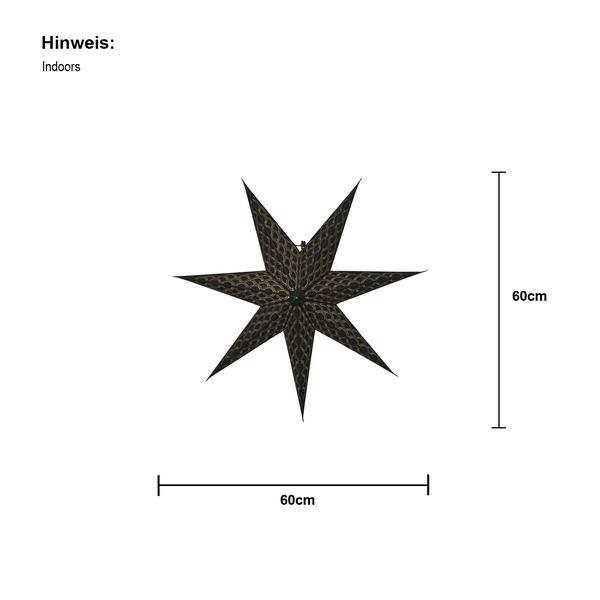Stern für den Innenbereich, 60 cm Durchmesser
