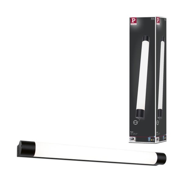 Selection Bathroom LED Spiegelleuchte Orgon Steckdose IP44 3000K 850lm 230V 10,5W Schwarz
