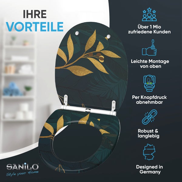 WC-Sitz mit Absenkautomatik & Top Fix Luxury