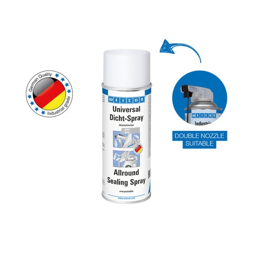 WEICON Universal Dicht-Spray | sprühbarer Kunststoff zum Abdichten | 400 ml | grau