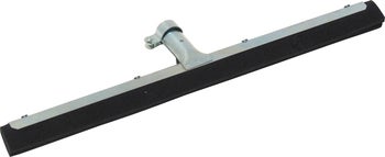 Bodenabzieher mit Metallfassung und schwarzer Gummilippe sowie einer Stielhalterung mit Klemmschraube.