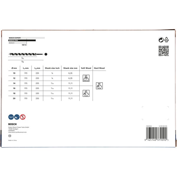 Bosch Expert Holzbohrer Set Informationen