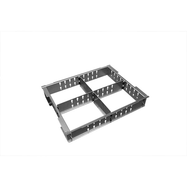 Teppich mit geometrischen Mustern und Kreismotiven