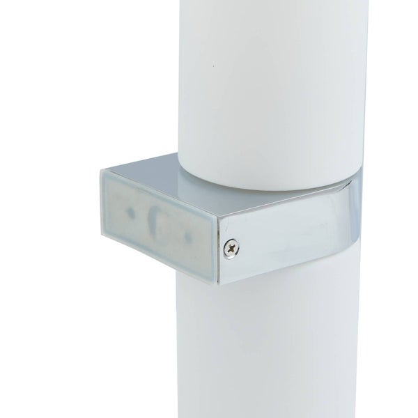 Lucande Wandleuchte, Wandlampe Bad Basolo (spritzwassergeschützt (Modern) in Chrom (2 flammig E14) - Wandleuchten Spiegelleuchte Badezimmer Wandbeleuchtung Badezimmerleuchte