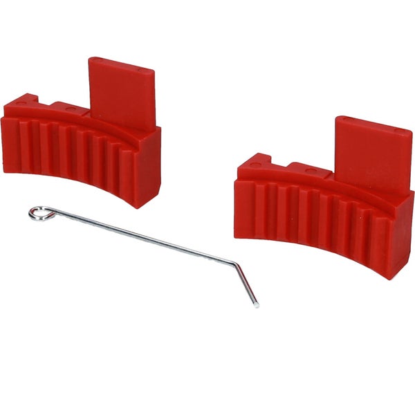 Nockenwellen Arretierungswerkzeug für Opel, Alfa Romeo und Fiat Motoren mit Fixierstift und Firmenlogos.