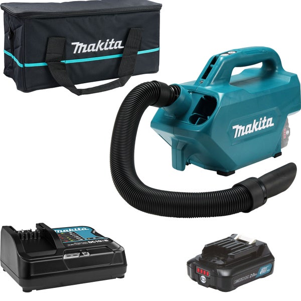 Makita CL121DSA Akku-Staubsauger 12V max. /1x 2,0 Ah Akku + Ladegerät in Transporttasche