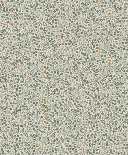 Masureel Tapete Blumen Grün - 53 cm x 10.05 m - 632031