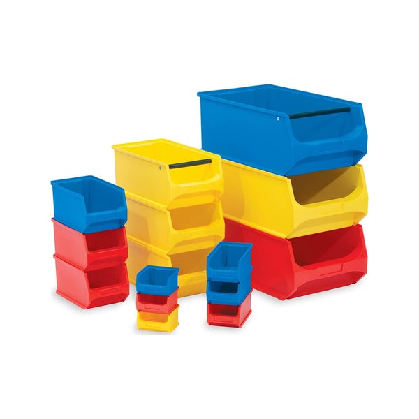 PROREGAL SparSet 10 x Gelbe Sichtlagerbox 5.0 Mit Abdeckung HxBxT 20 x 30 x 50 cm 21,8 Liter Sichtlagerbehälter Sichtlagerkasten