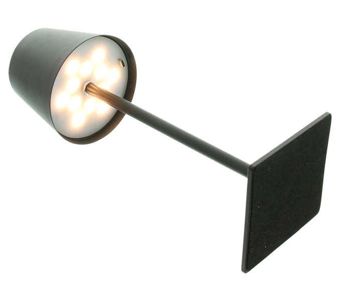 FRANK FLECHTWAREN | LED-Tischlampe Black, METALL, KUNSTSTOFF, 11 x 11 x 31,5 cm