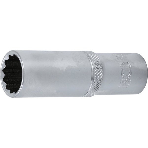 BGS Steckschlüssel-Einsatz Zwölfkant tief Antrieb Innenvierkant 12,5 mm (1/2) SW 17 mm - 10684
