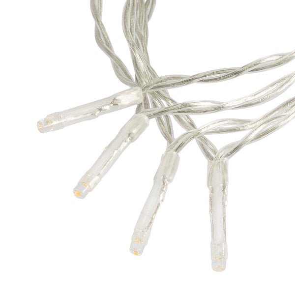 ECD Germany LED Lichtervorhang 2x1,5m 240 Warmweiße LEDs 12 Funktionen, Weihnachten Eiszapfen Lichterkette LED Lichterkettenvorhang Eisregen Vorhang Weihnachtsbeleuchtung, IP44 Wasserdicht Innen/Außen