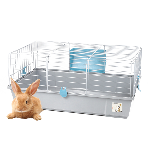 Kaninchenkäfig Kaninchenstall innen draußen Hasenkäfig Meerschweinchen Käfig Hasenstall Heuraufe Kleintierkäfig