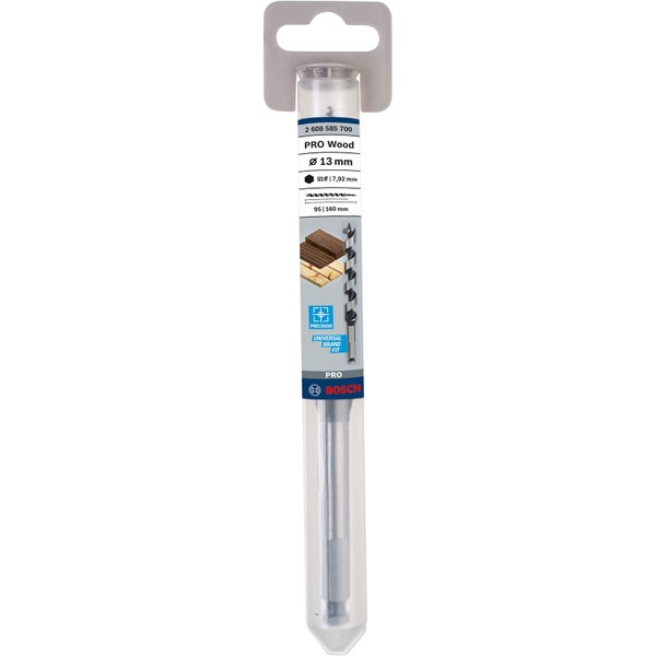 Bosch PRO Wood Holzschlangenbohrer 13 x 95 x 160 mm - 2608585700