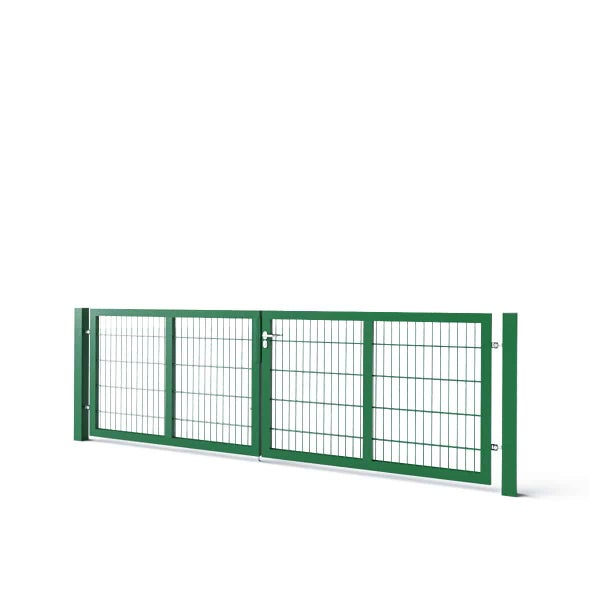 Doppeltor aus Metall für den Garten