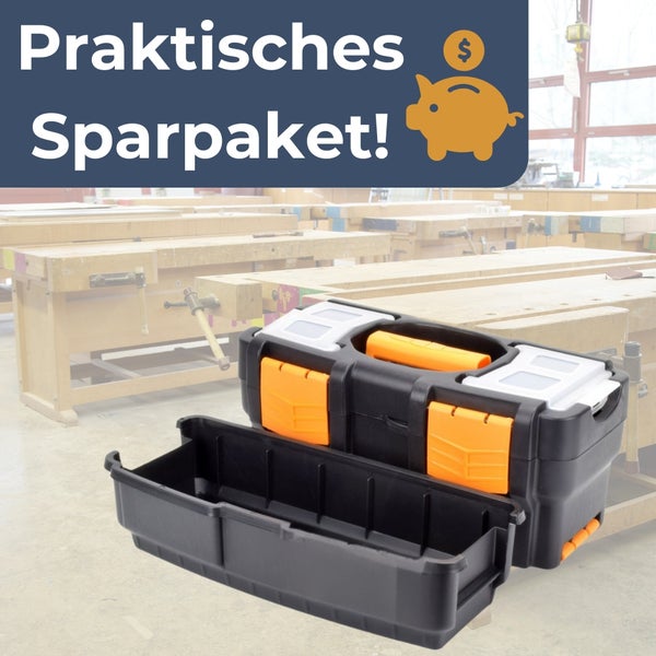 Werkzeugkoffer Sparset mit herausnehmbarer Box