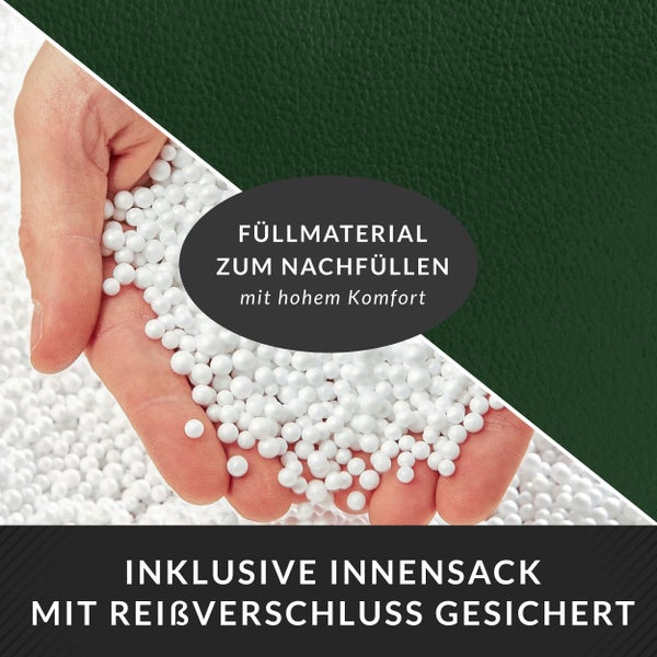 Füllmaterial zum Nachfüllen, inklusive Innensack mit Reissverschluss