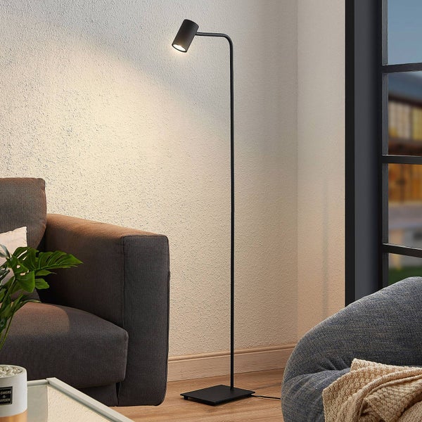 Lindby Stehlampe Sanad (Modern) in Schwarz aus Metall (1 flammig, GU10) - Stehleuchte Standleuchte Floor Lamp Wohnzimmerlampe Wohnzimmerleuchte
