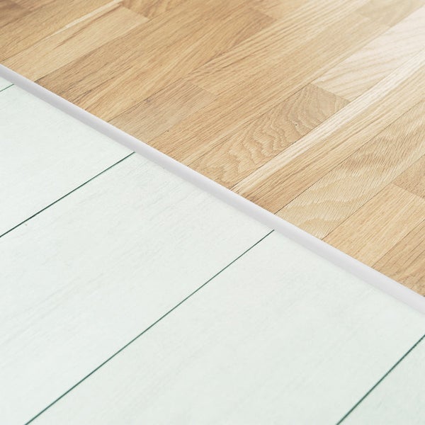 FLOORDIREKT Übergangsprofil - Übergang zwischen Bodenbelägen - Breite: 30 mm - Silber - Selbstklebend - 100 cm