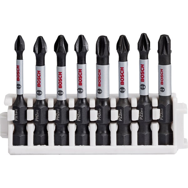 Bosch PRO Impact gemischtes Set PH1; PH2(x2); PH3; PZ1; PZ2(x2); PZ3 55 mm 8-tlg. - 2608522328