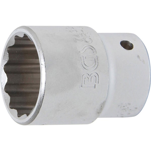 BGS Steckschlüssel-Einsatz Zwölfkant Antrieb Innenvierkant 20 mm (3/4) SW 32 mm - 7432
