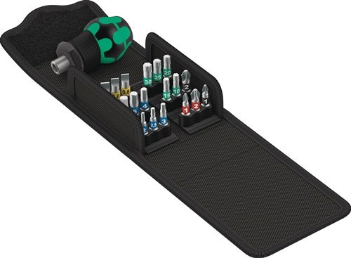 Wera Bitsortiment KK Stubby 1 19tlg. PH / PZD / TORX / 6-kant / Schlitz - 5057471001