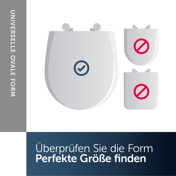 Ideal Standard - Universal WC-Sitz oval, Sandwich Design, mit Absenkautomatik, Abnehmbar, Weiß