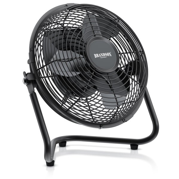 Brandson - Windmaschine Retro Stil - Ventilator Design schwarz - Tischventilator 32 Watt - hoher Luftdurchsatz - stufenlos neigbarer Ventilatorkopf
