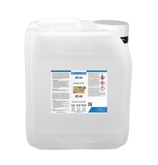 WEICON AT-44 | silikonfreies Multifunktionsspray mit PTFE | 5 L | gelblich