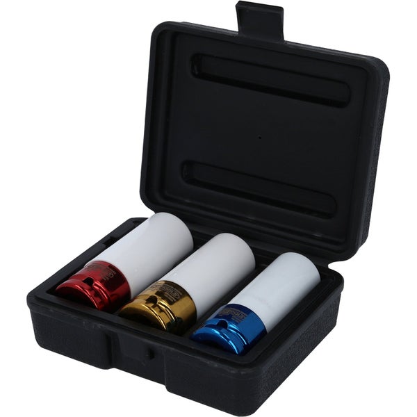KS Tools Aluminium Felgen Kraft Stecknuss Satz mit drei Teilen