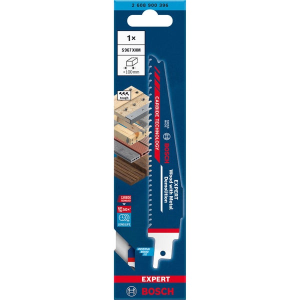 Bosch Expert Wood with Metal Demolition S 967 XHM Säbelsägeblatt - 2608900396
