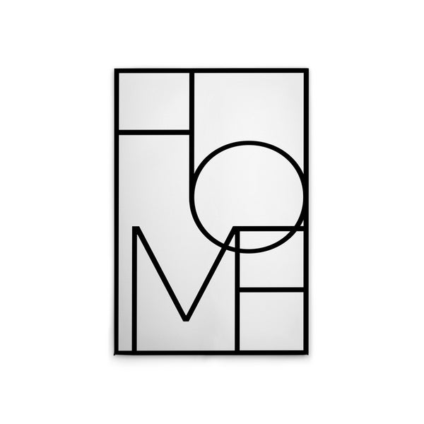 Dekoratives Home-Wandbild mit schwarzem Rahmen