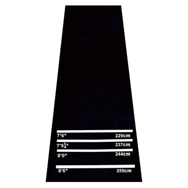 HOMCOM Dartmatte, Gummimatte, 300L x 61B x 0,3T cm, Gummi, Schwarz