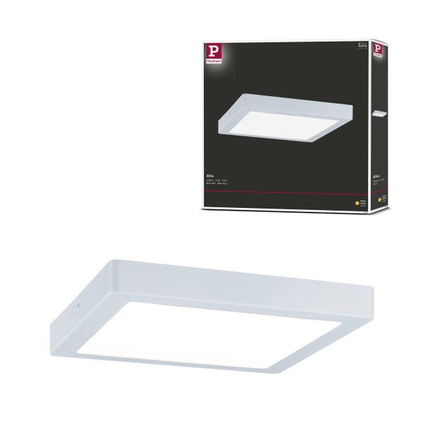 LED Spiegelleuchte mit 1300 Lumen, 13 Watt, dimmbar in drei Stufen, Maße 400 mal 100 mal 50 Millimeter, Schutzart IP44 für Badezimmer.